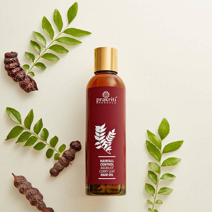 Prakriti Herbals Hairfall Control Ratanjot Curry Leaf Hair Oil