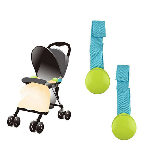 Safe-O-Kid Safe-O-Kid Baby Stroller Clip, Glossy Blanket Clip Stroller, Pram/Buggy Accessories For Baby, Blue -  USA, Australia, Canada 