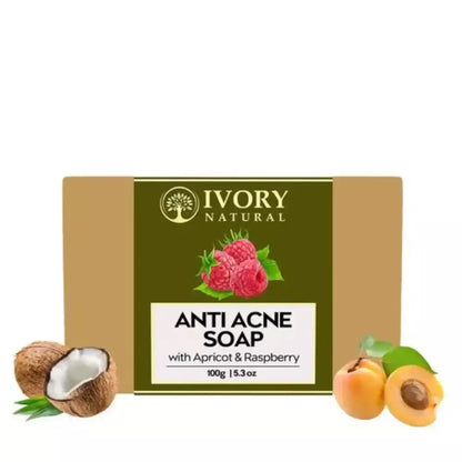 Ivory Natural Anti Acne Soap - Restore Radiance & Nourish Skin For Both Men & Women