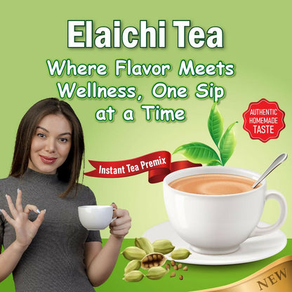 Naivedyam Elaichi Instant Tea Premix Powder Sachets