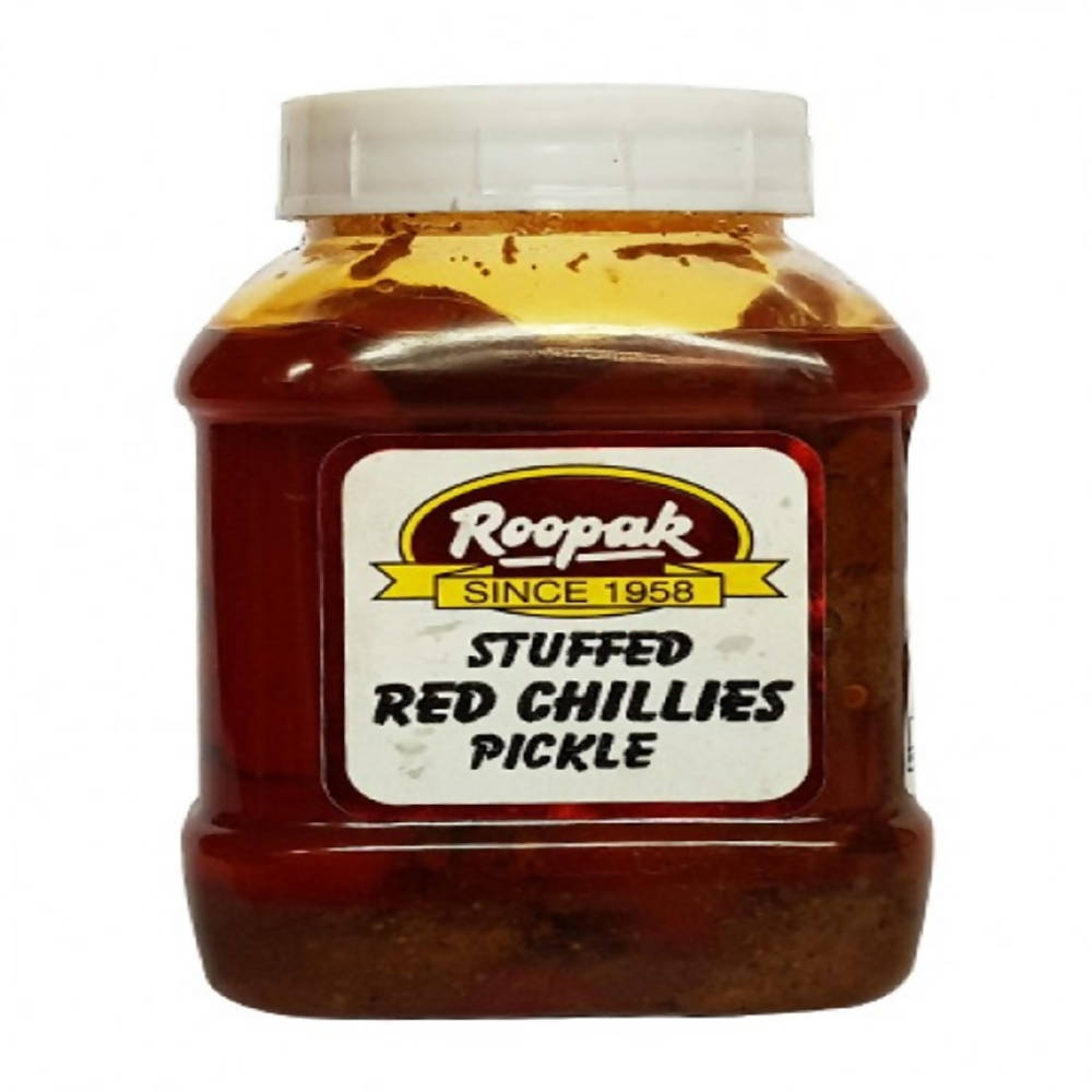 Roopak Stuffed Red Chillies Pickle - BUDNE