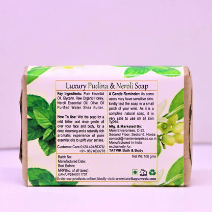 Tatvik Ayurveda Pudina & Neroli Luxury Handmade Soap