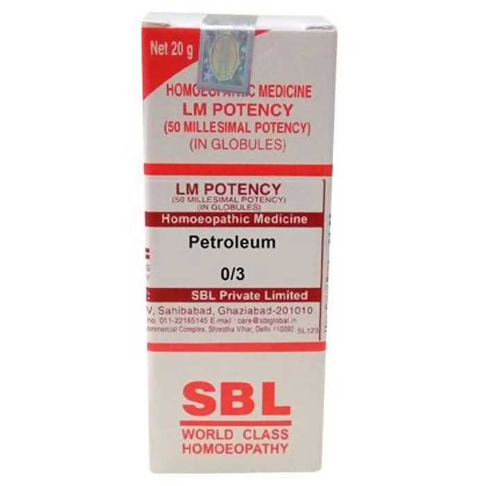 SBL Homeopathy Petroleum Globules - BUDEN