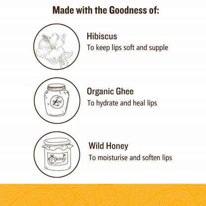 Soultree Hibiscus & Honey With Organic Ghee Lip Balm