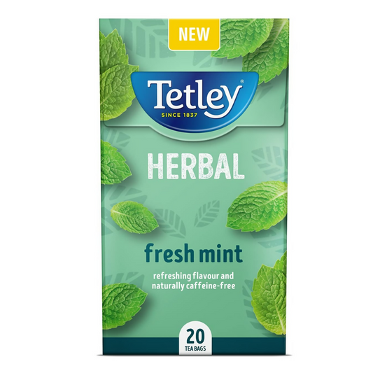 Tetley Herbal Fresh Mint Tea Bags - BUDNE