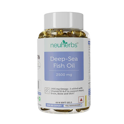 Neuherbs Deep-Sea Omega 3 Fish Oil Softgels - BUDEN