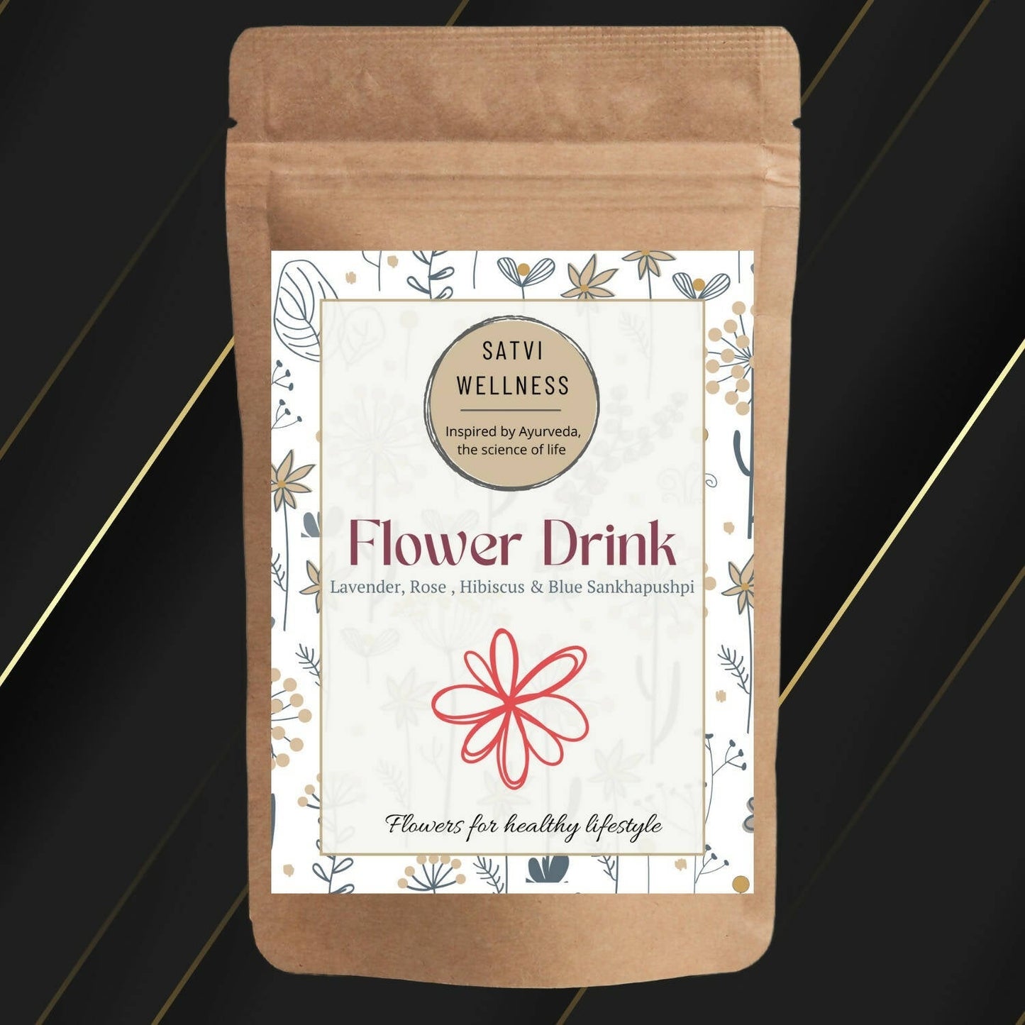 Satvi Wellness Mix Flower Drink | Mixed Flower tea