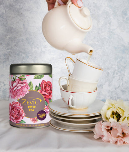 Zevic Premium Rose Herbal Green Tea
