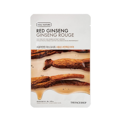 The Face Shop Real Nature Red Ginseng Face Mask - usa canada australia