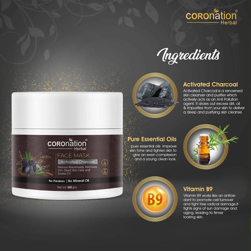 Coronation Herbal Activated Charcoal Face Mask