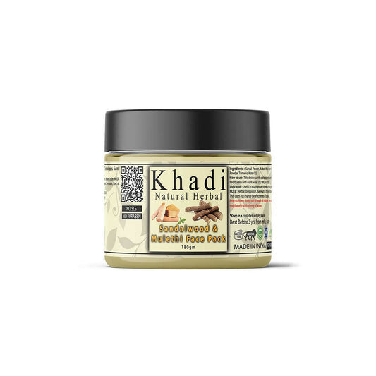 Khadi Natural Herbal Sandalwood and Mulethi Powder Face Pack - buy in USA, Australia, Canada