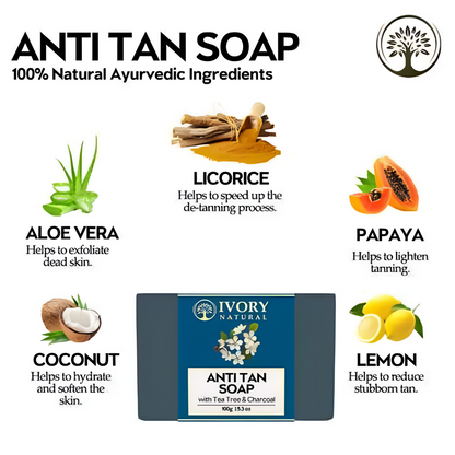 Ivory Natural Tan Soap - Tanning, Protect From Uv Rays For Both Men & Women