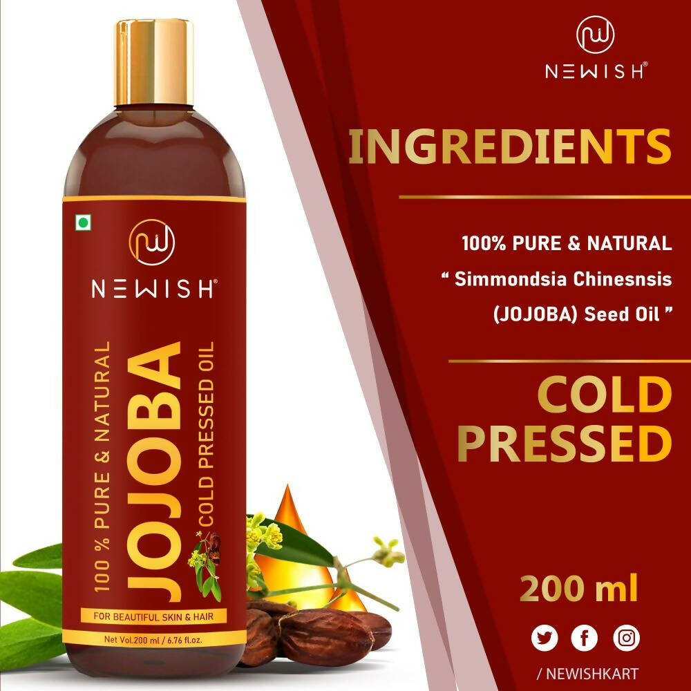 Newish Pure & Natural Jojoba Oil For Hair & Skin