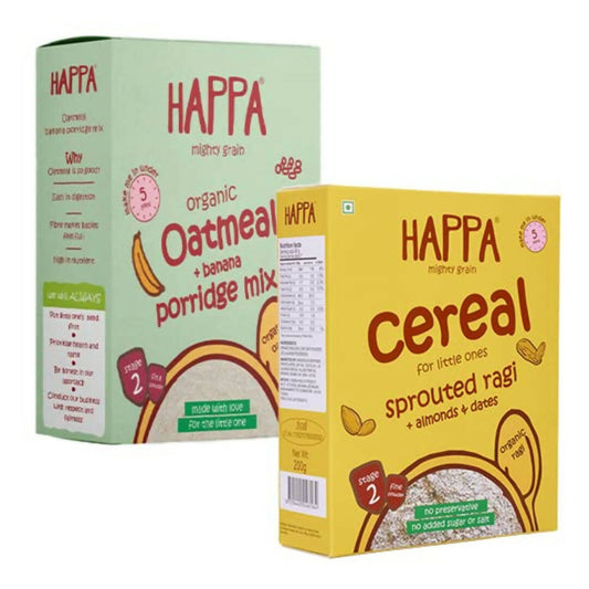 Happa Organic Baby Food Cereal Combo -  USA, Australia, Canada 