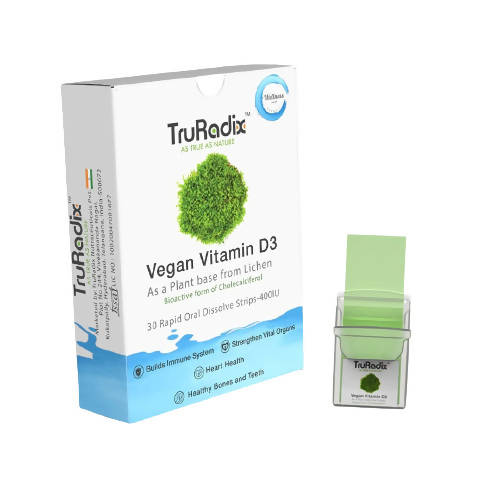 Truradix Vegan Vitamin D3 Oral Strips - BUDEN