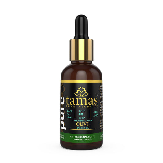 Tamas Pure Ayurveda 100% Organic Olive Cold-Pressed Carrier Oil - USDA Certified Organic