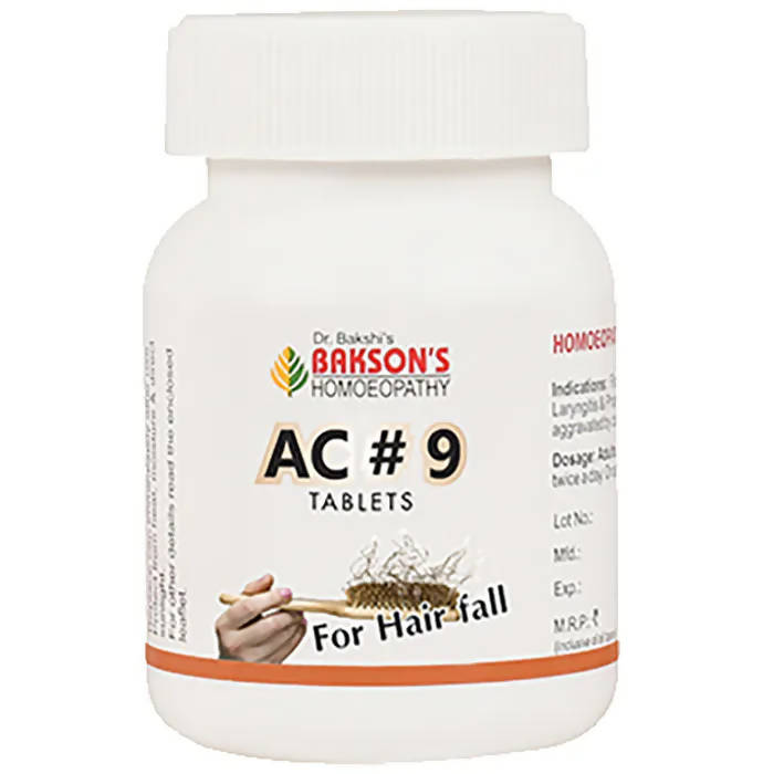 Bakson's Homeopathy AC#9 Tablets