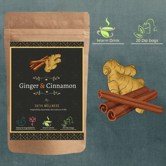 Satvi Wellness Ginger Cinnamon Tea