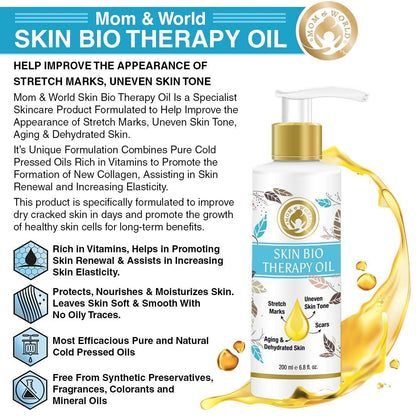 Mom & World Skin Bio Therapy Oil For Stretch Marks