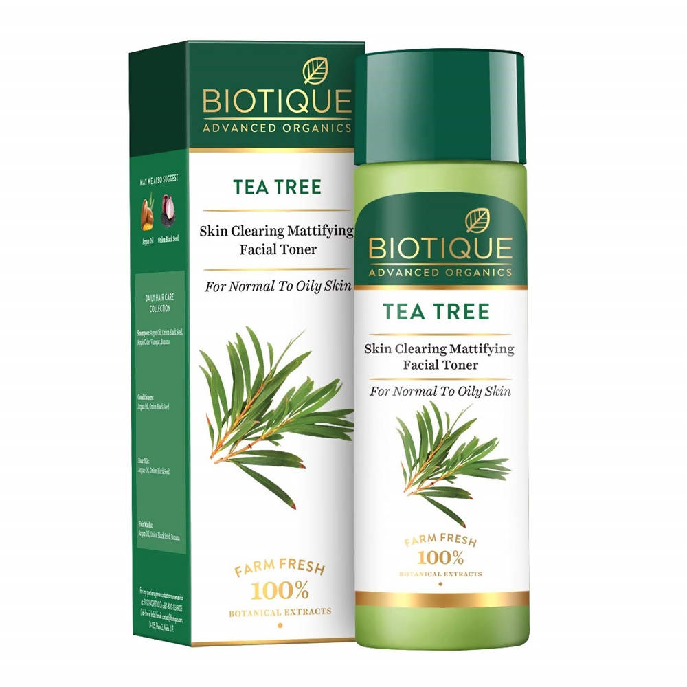 Biotique Advanced Organics Tea Tree Skin Clearing Mattifying Facial Toner - BUDNE