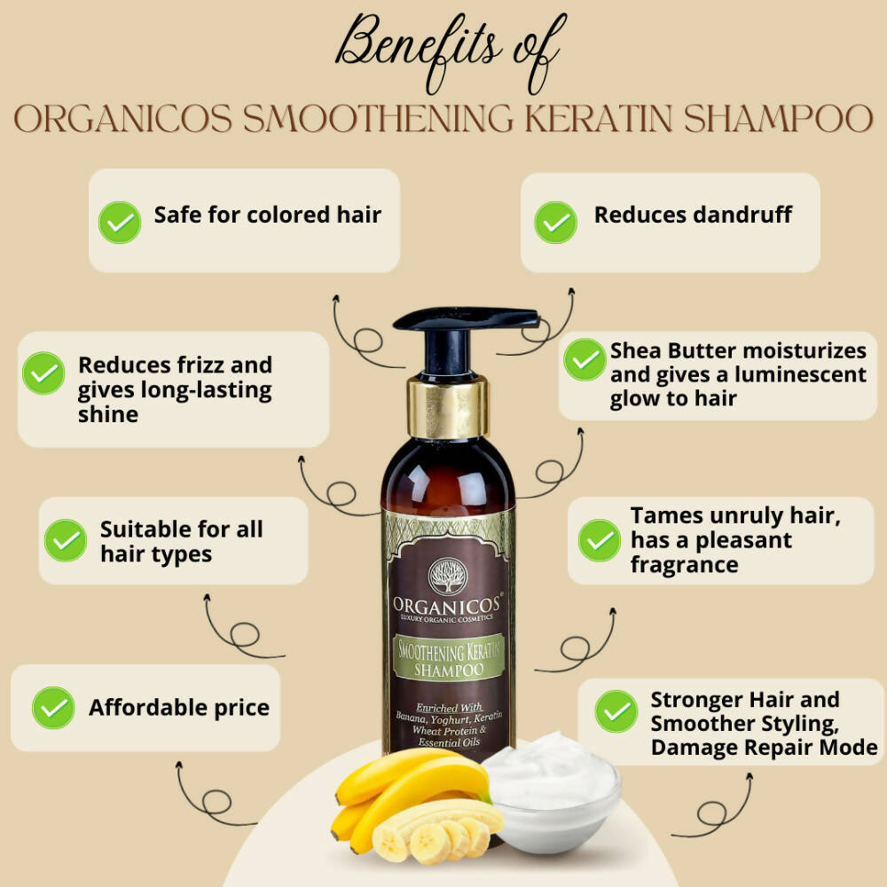 Organicos Smoothening Keratin Shampoo