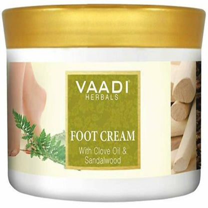 Vaadi Herbals Foot Cream With Clove Oil & Sandalwood - BUDNE