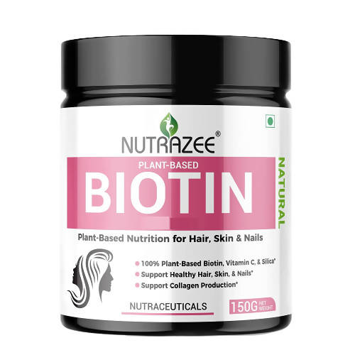 Nutrazee Plant Based Biotin Supplement 10000+ MCG - BUDEN