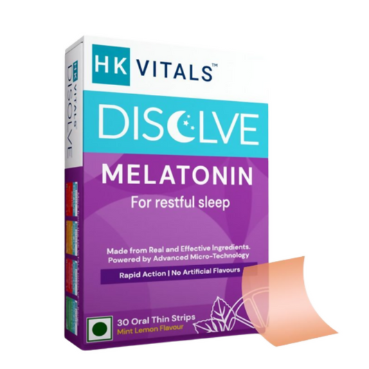 HK Vitals Disolve Melatonin Strips - Mint Lemon Flavour - usa canada australia