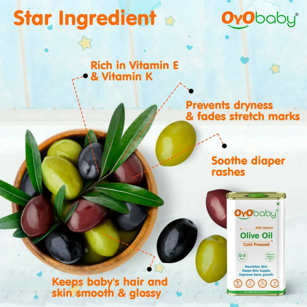 Oyo Baby Natural Olive Oil - Cold Pressed