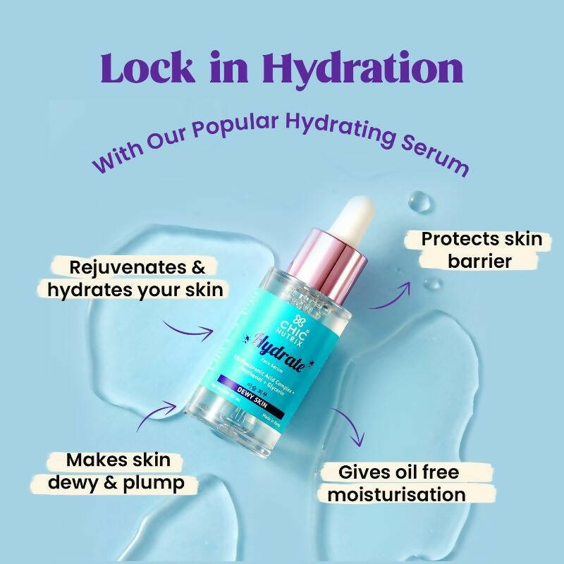 Chicnutrix Hydrate Face Serum ???? 5% Hyaluronic Acid Complex with Glycerin & Panthenol