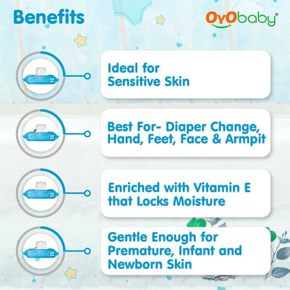 Oyo Baby 98% Water Baby Wipes