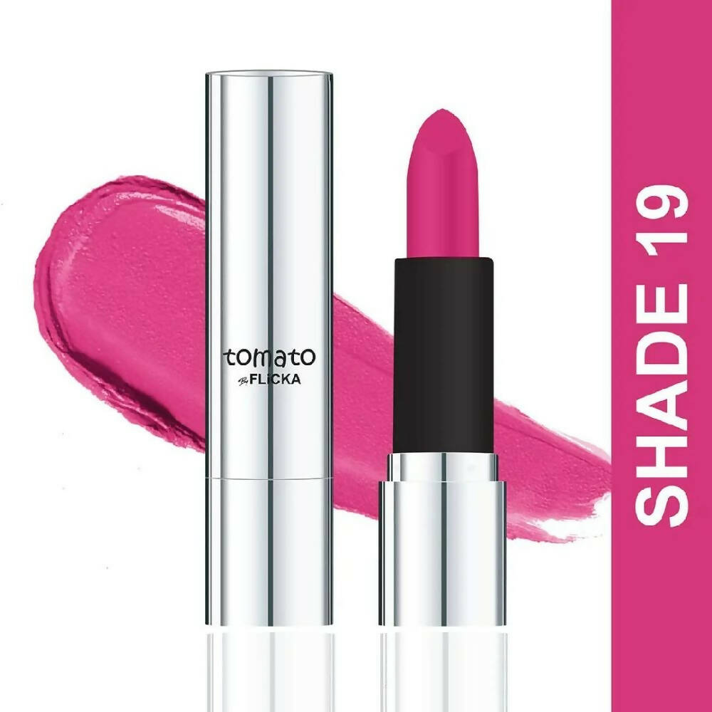 Flicka Tomato Pink Matte Finish Lipstick Shade 19