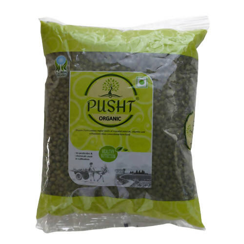 Pusht Organic Sabut (Whole) Moong Dal (Green Gram) - BUDNE