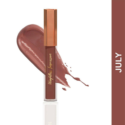 FLiCKA Weightless Impression 07 July - Nude Matte Finish Liquid Lipstick