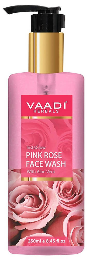 Vaadi Herbals InstaGlow Pink Rose Face Wash - BUDNE