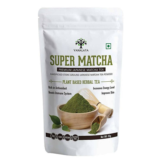 Vanalaya Super Matcha Plant Based Herbal Tea - BUDNE