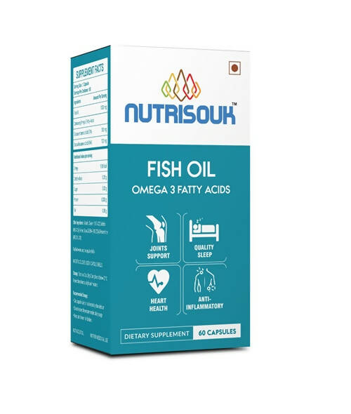 Nutrisouk Fish Oil Omega 3 Fatty Acid Capsules - BUDEN