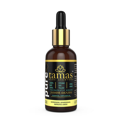 Tamas Pure Ayurveda 100% Organic Jasmine Mogra Essential Oil-USDA Certified Organic