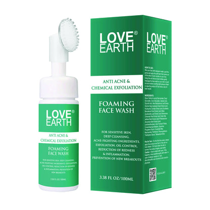 Love Earth Anti Acne & Chemical Exfoliation Foaming Face Wash