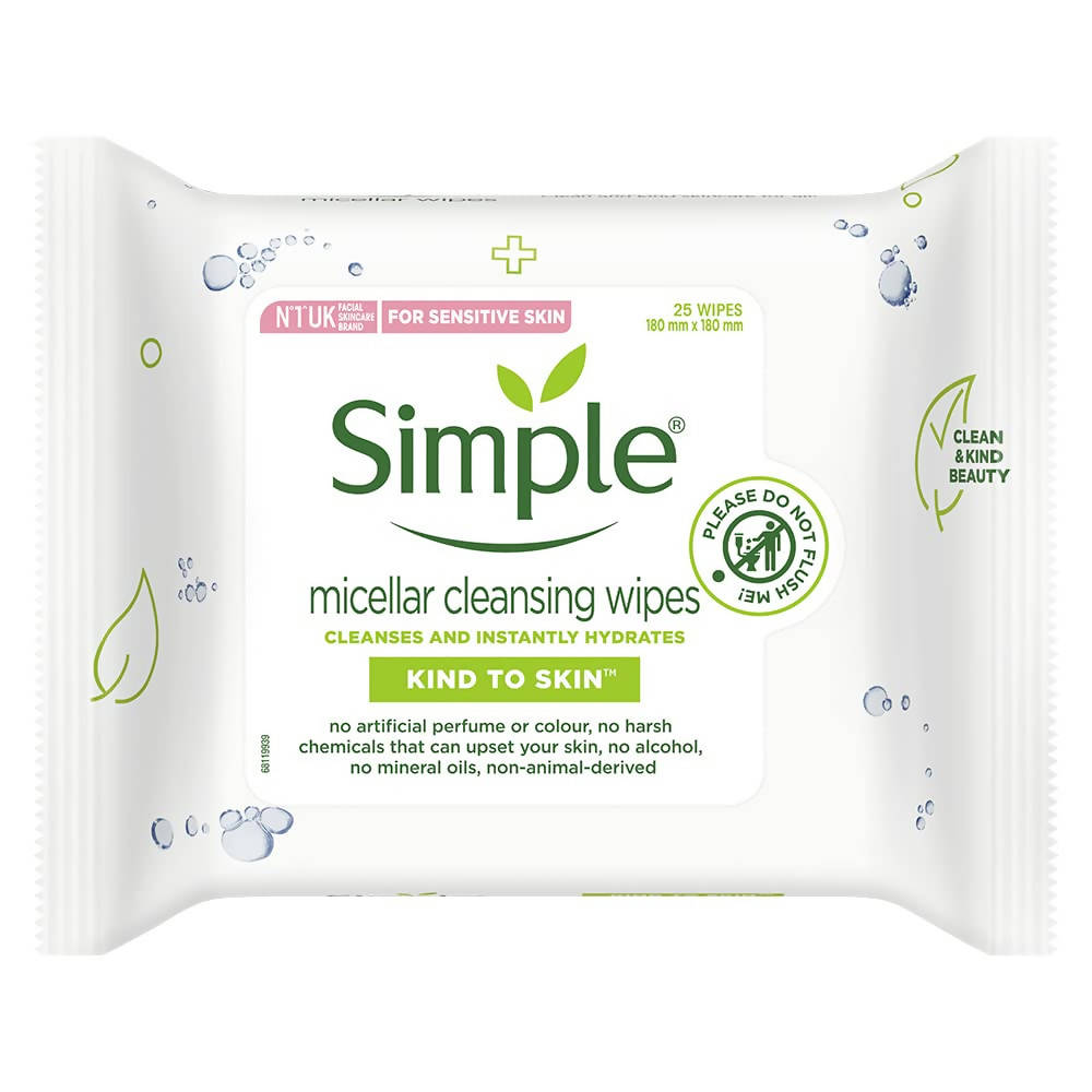 Simple Kind To Skin Micellar Cleansing Wipes - BUDEN