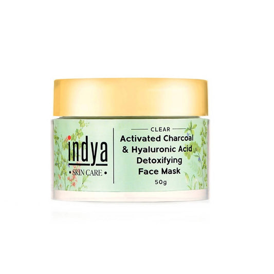 Indya Activated Charcoal & Hyaluronic Acid Detoxifying Face Mask