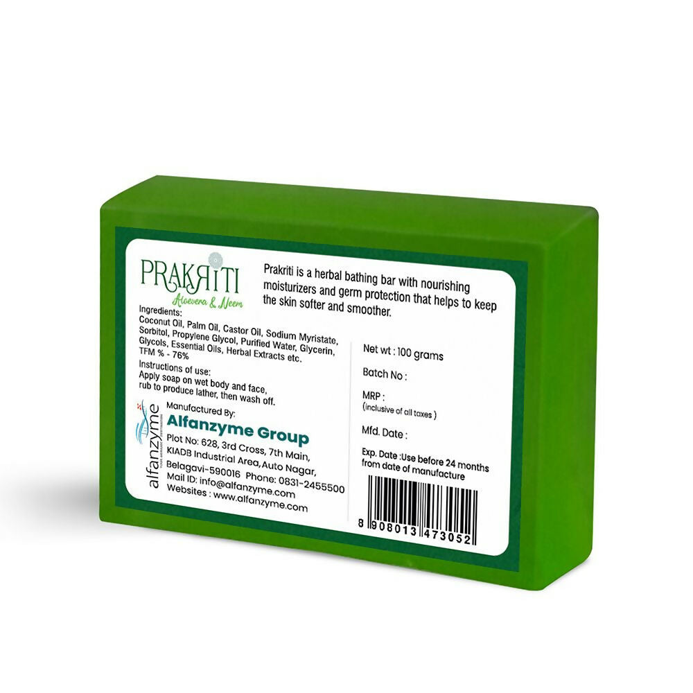 Prakriti Herbal Soap Aloevera and Neem