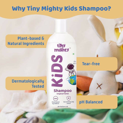 Tiny Mighty Kids Shampoo And Hair Oil Combo For Sensitive Skin