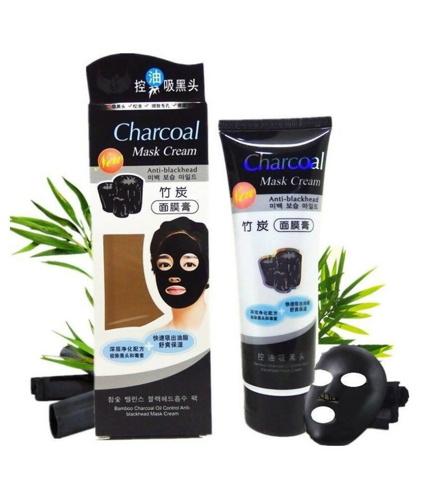 Favon Activated Charcoal Face Mask for Blackhead Removal and Clarifying Skin