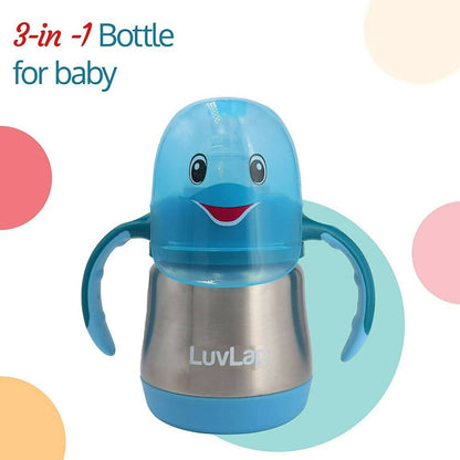LuvLap Steel Feeding Baby Bottle