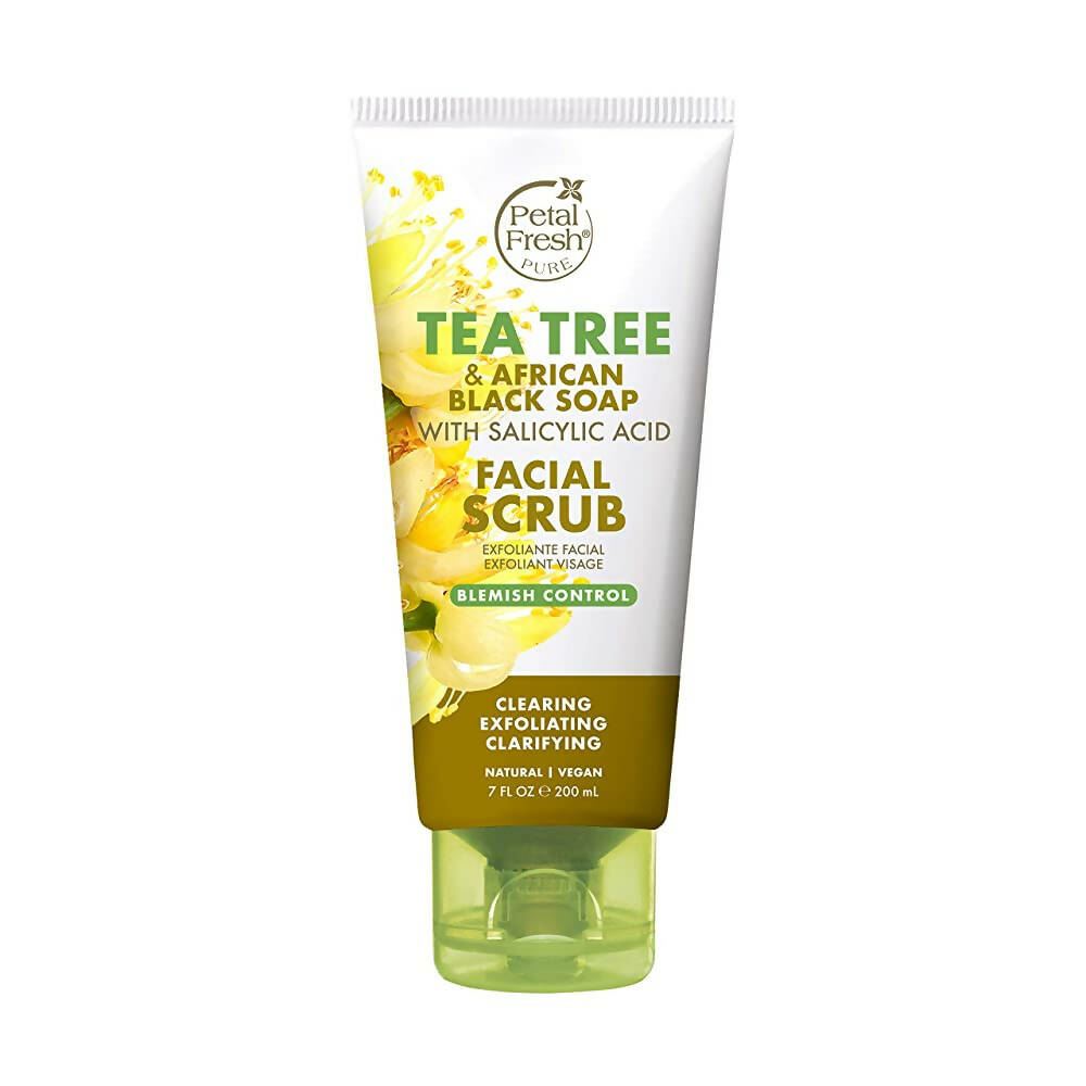 Petal Fresh Tea Tree & African Black Soap Facial Scrub - BUDNE