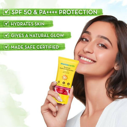 Mamaearth Beetroot Hydraful Sunscreen SPF 50 & PA++++