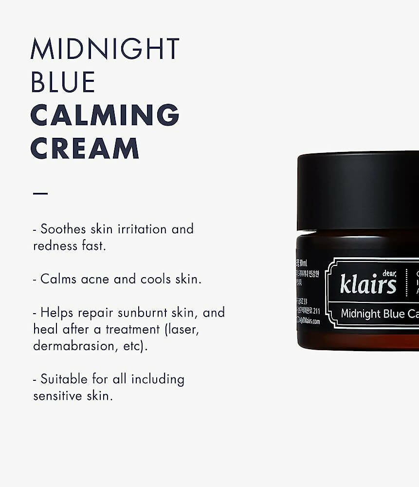 Dear Klairs Midnight Blue Calming Cream