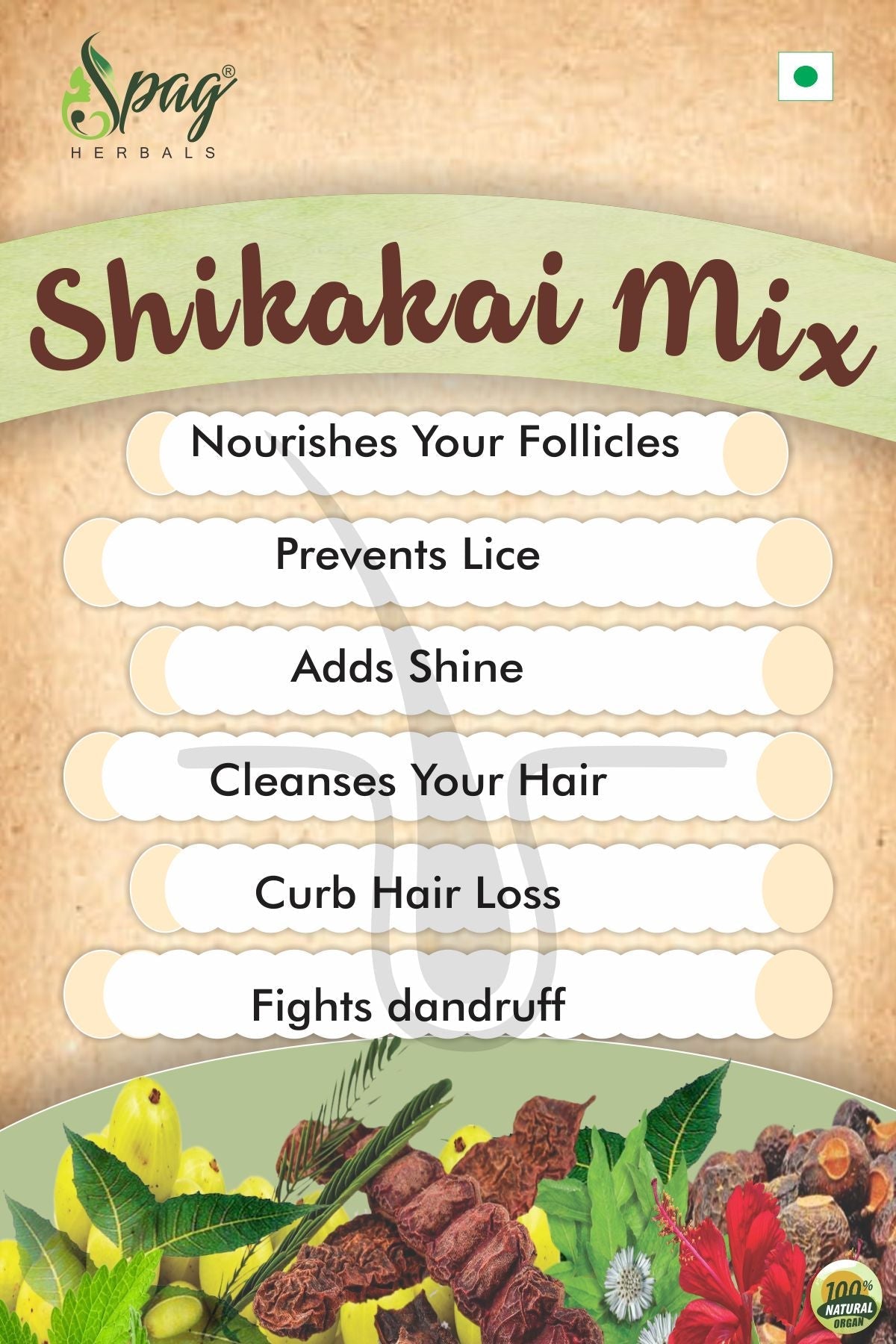 Spag Herbals Premium Shikakai Mix Powder