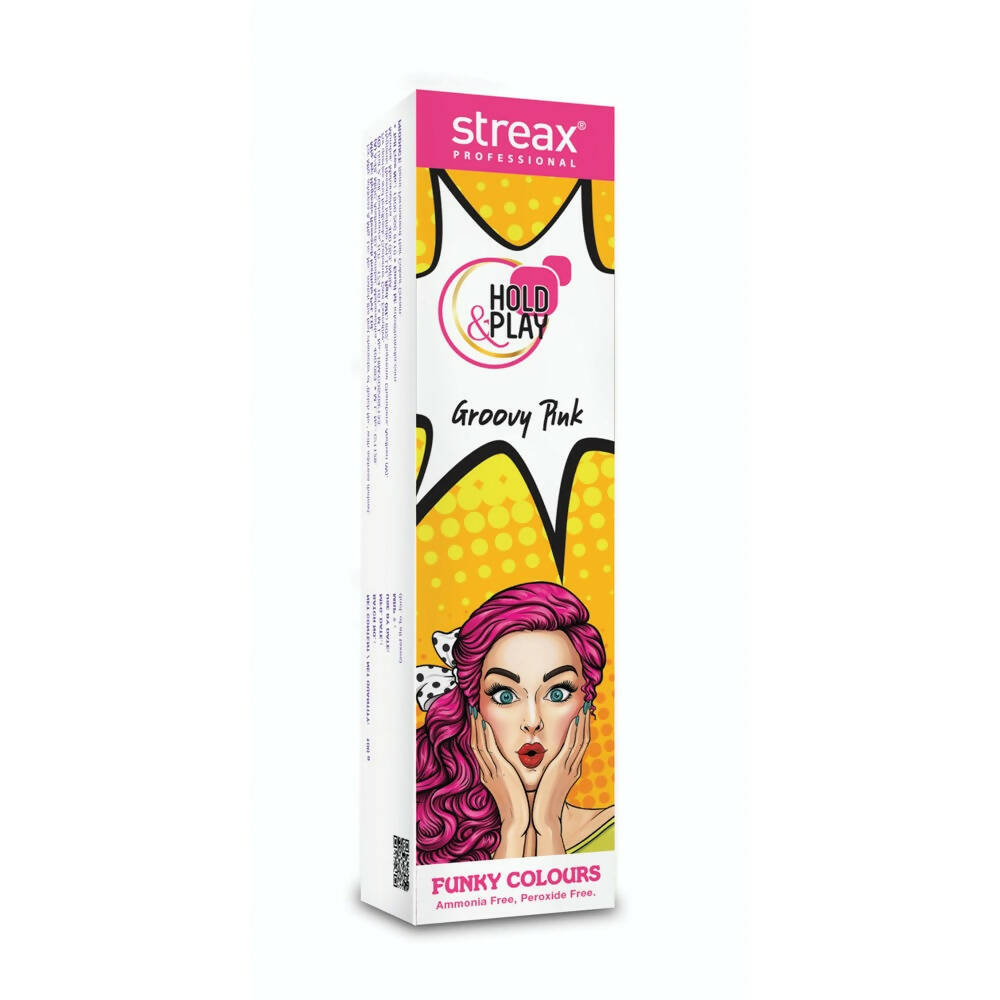 Streax Professional Hold & Play Funky Colours - Groovy Pink - BUDNE